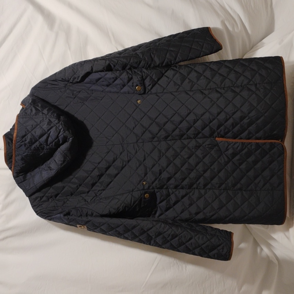 SALE! Ralph Lauren Diamond Quilted Jacket W Removable Hood Sz.M (A-75) - Picture 7 of 15